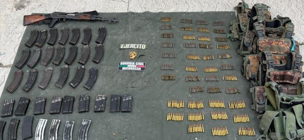Armamento asegurado por las SSP