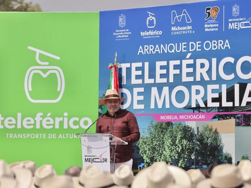 Arranca Bedolla construcción del teleférico de Morelia