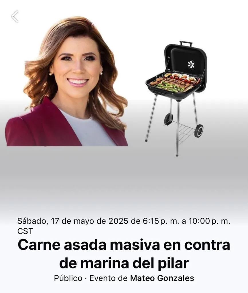 Este fin de semana se llevó en Mexicali una carne asada masiva en contra de la gobernadora de Baja California Marina del Pilar Ávila Olmeda 1