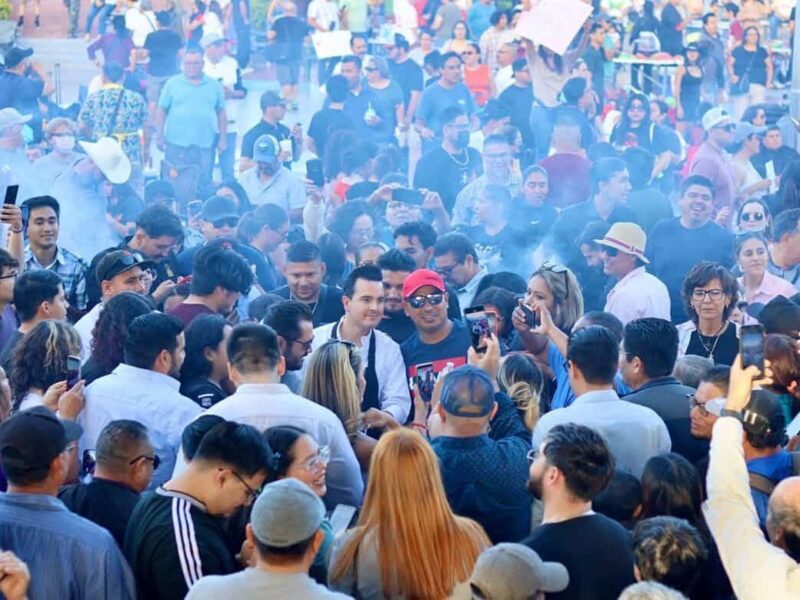 Este fin de semana se llevó en Mexicali una carne asada masiva en contra de la gobernadora de Baja California Marina del Pilar Ávila Olmeda 2