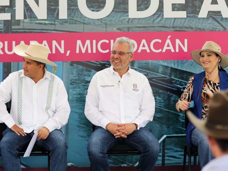 Con inversión de 200 mdp, inaugura Bedolla planta tratadora de agua en Uruapan