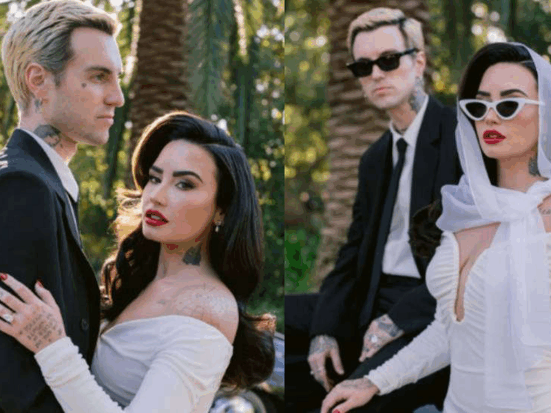 Demi Lovato tiene boda en privado con Jordan Lutes tras años de altibajos personales