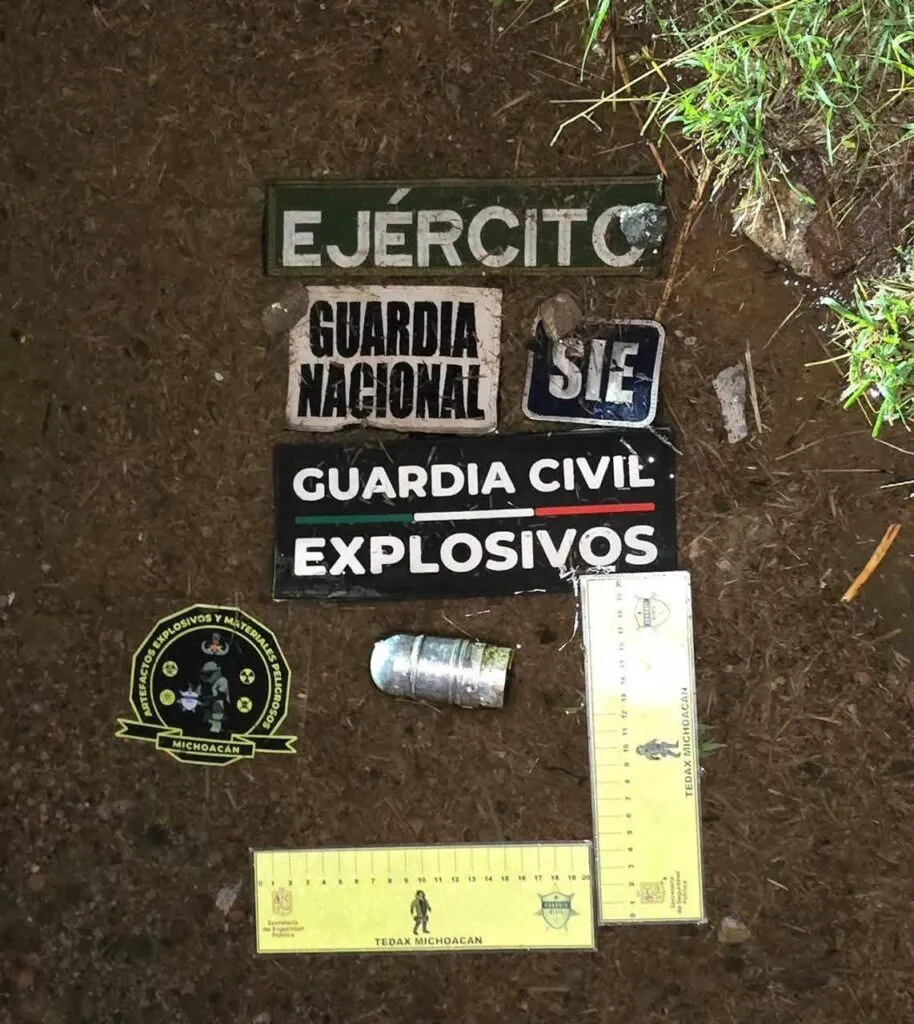 Desactivan Granada en Apunccio de Juárez, Zitácuaro