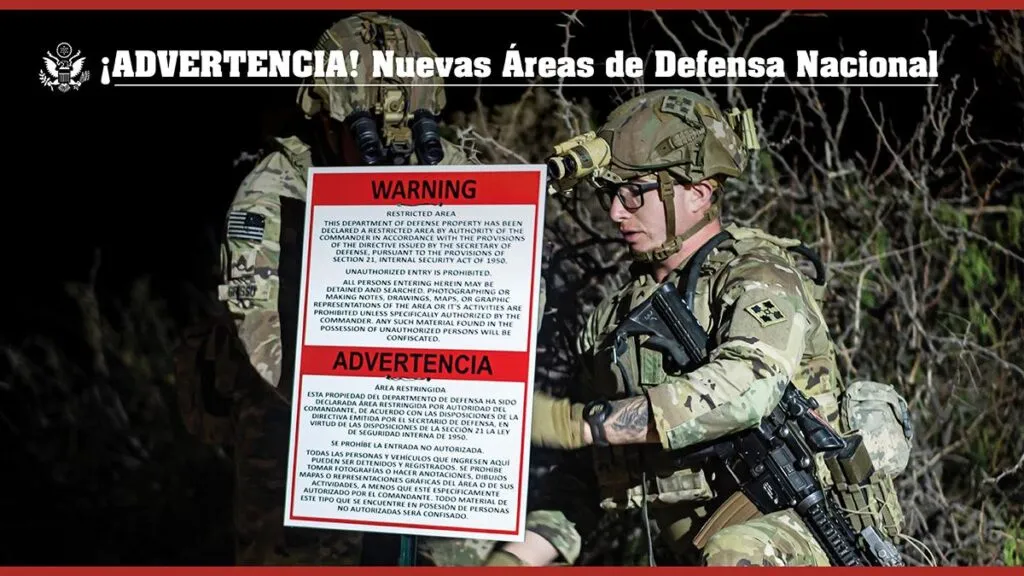 EEUU designa zonas fronterizas militares; advierten no ingresar