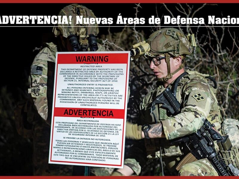 EEUU designa zonas fronterizas militares; advierten no ingresar