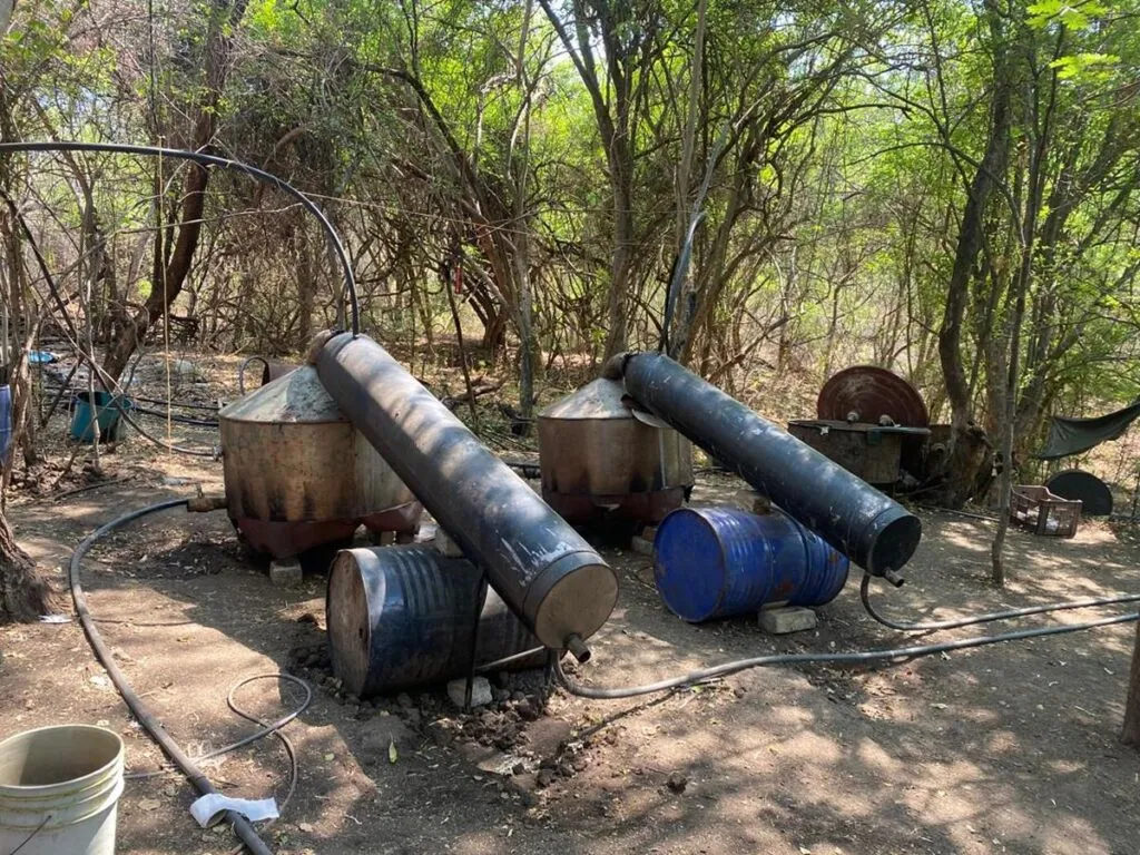 En operativo SSP y Defensa desmantelan laboratorio de drogas sintéticas en Parácuaro-2