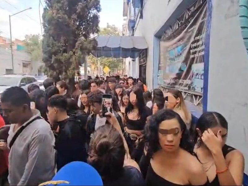 Fiesta clandestina con 800 menores en CDMX