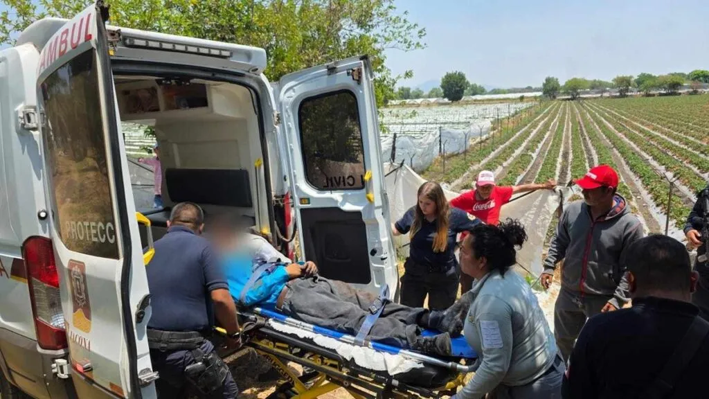 Grave campesino baleado en parcelas de San José El Platanal, Jacona