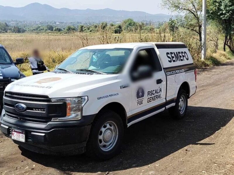 Hallan a joven asesinado y maniatado cerca de Campo Bello, Morelia