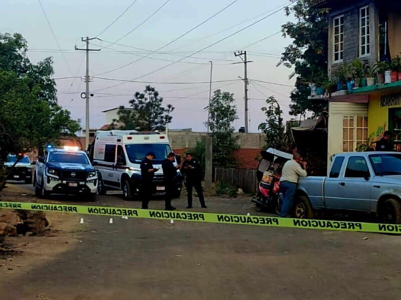 hombre asesinado a balazos en la colonia El Zapién