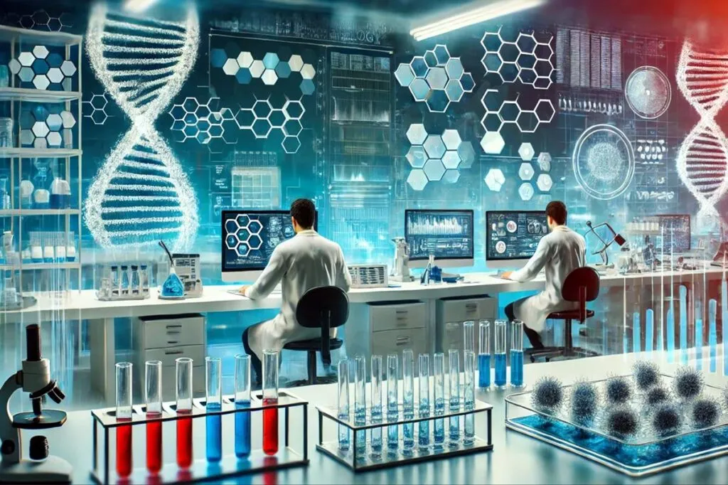 Ilustración de inteligencia artificial Astroagents