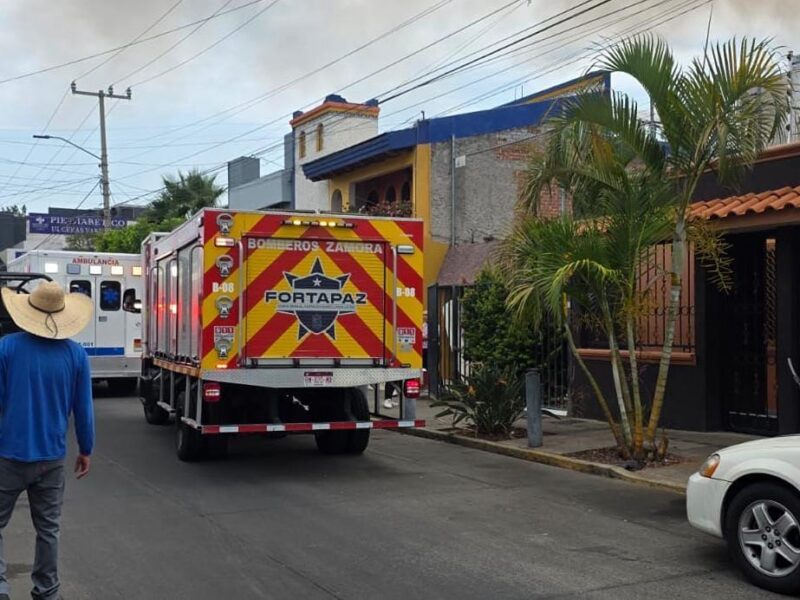 incendio en vivienda Zamora deja solo pérdidas materiales