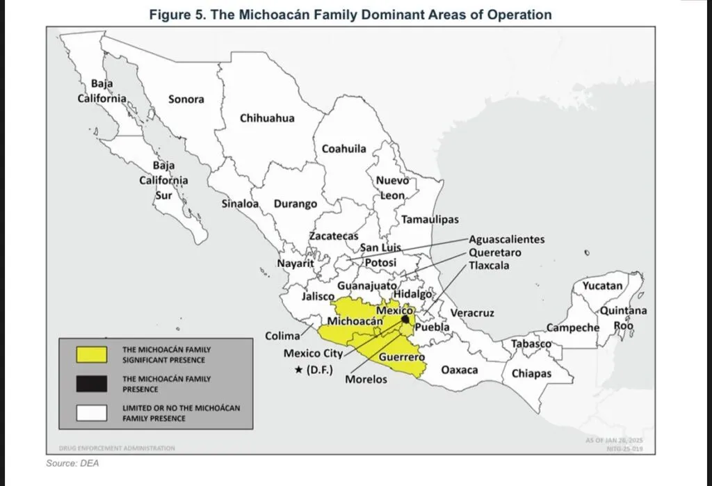 Indican puntos de operación del cártel la familia michoacana