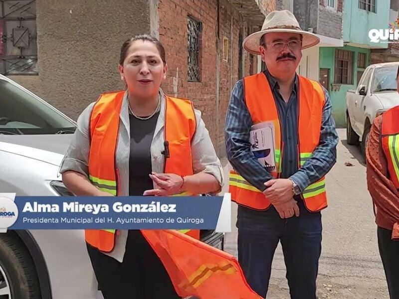 Inicia Gobierno de Quiroga construcción de paso peatonal en Privada 20 de Noviembre