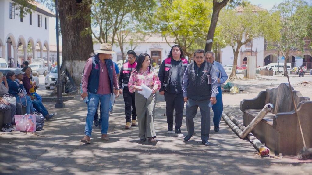 Inicia la transformación de la plaza Gertrudis Bocanegra en Pátzcuaro