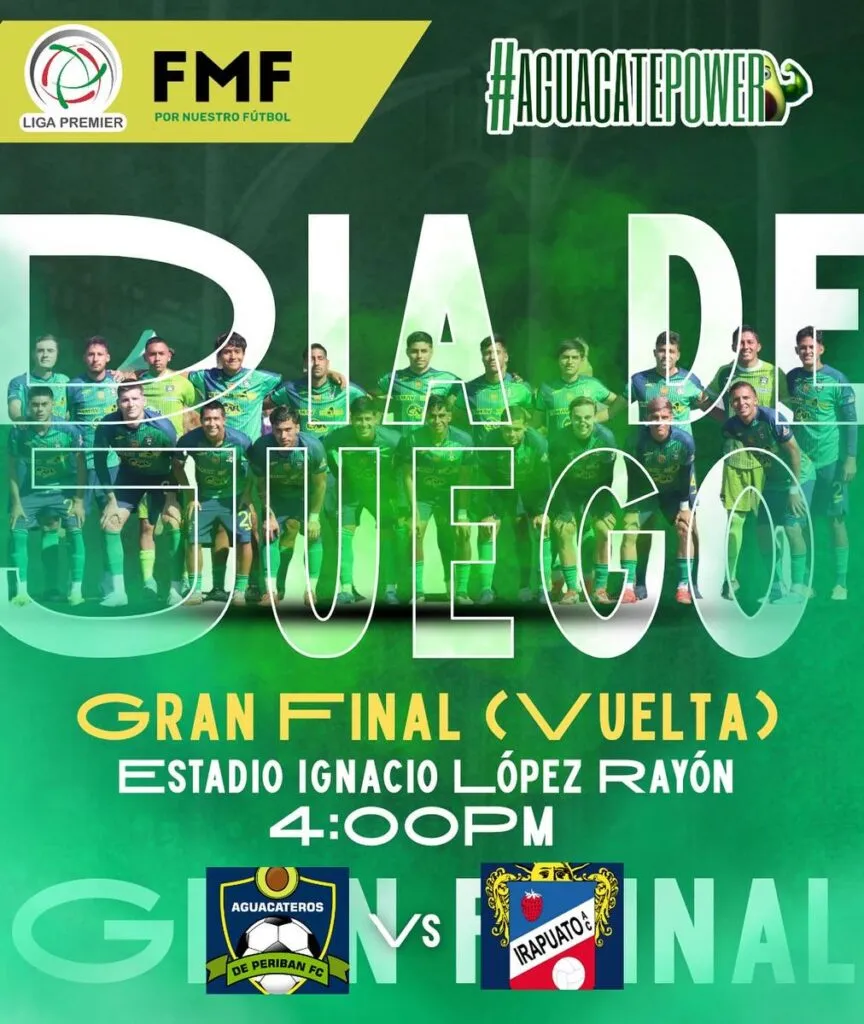 Irapuato tiene ventaja sobre Aguacateros de Peribán en la Final de la Liga Premier-1