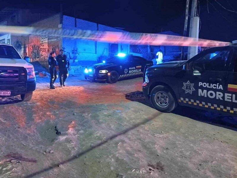 joven asesinado a balazos en la colonia Torrecillas, al sur de Morelia