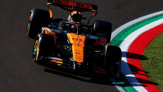 McLaren insuperable en Imola con el 1-2 en las prácticas