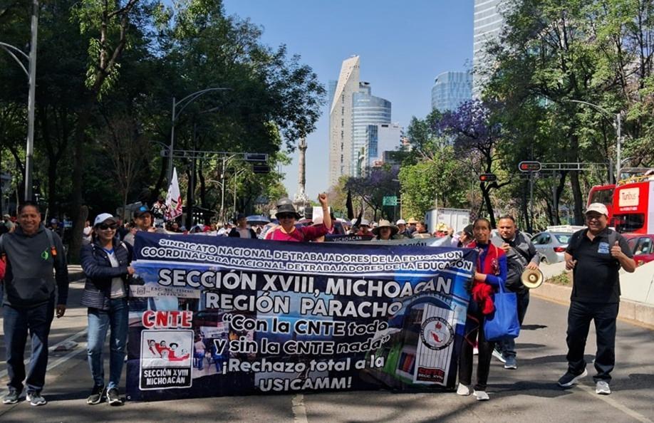 Michoacán se suma a paro nacional de maestros de la CNTE