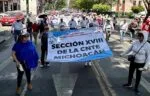 Miércoles: marcha, paro de labores y otro plantón del magisterio en Morelia