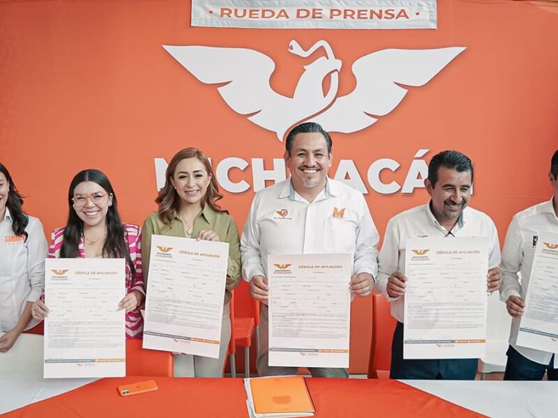 Movimiento Ciudadano anuncia campaña de afiliación en Michoacán