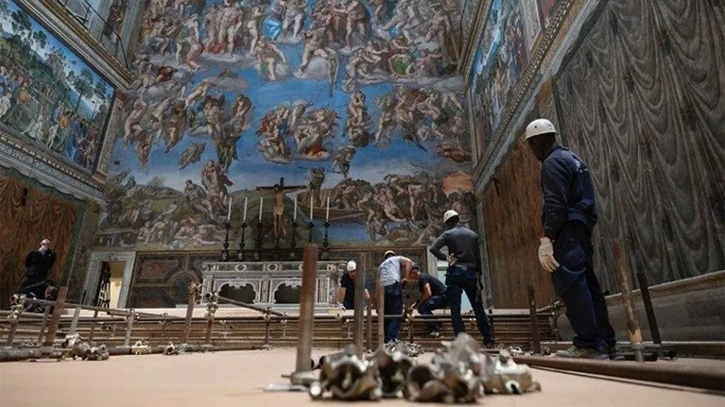 Obras en el vaticano en preparación a cónclave papal