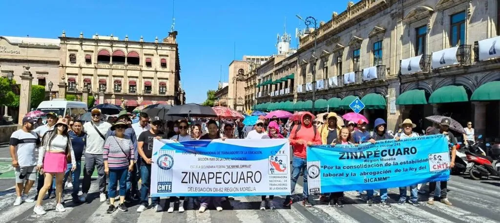 Por Día del Maestro, programadas dos marchas este jueves en Morelia-1