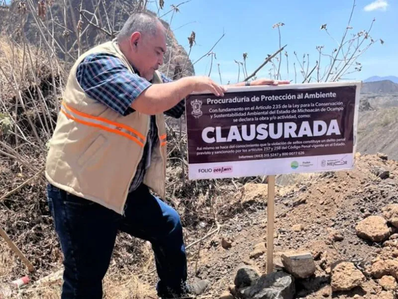 Proam clausura banco de materiales pétreos en Capula