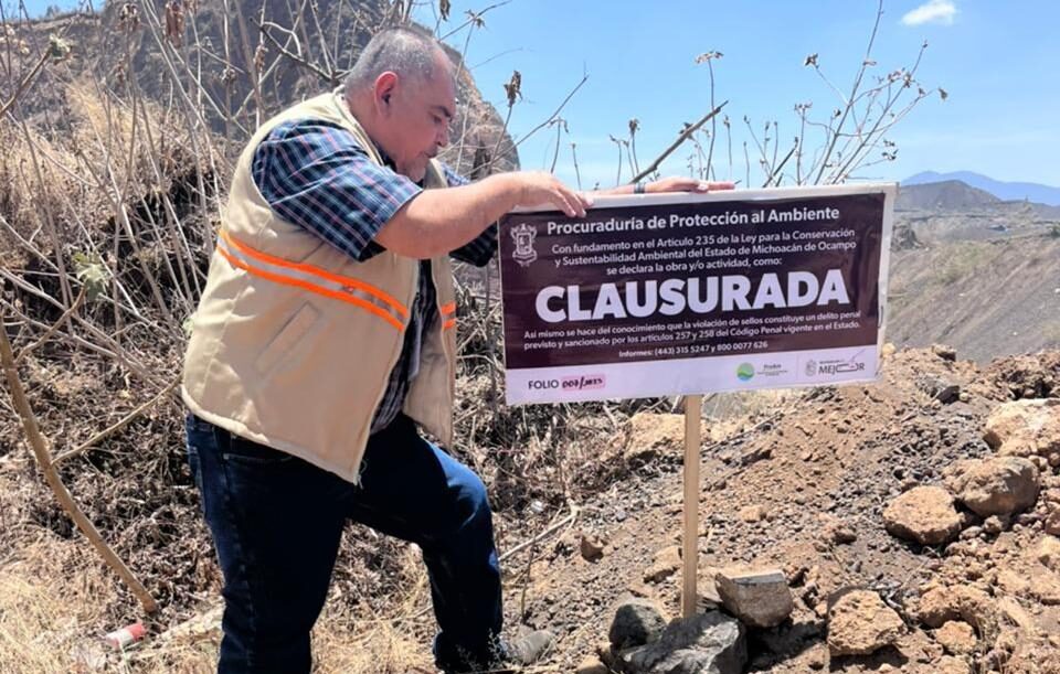 Proam clausura banco de materiales pétreos en Capula