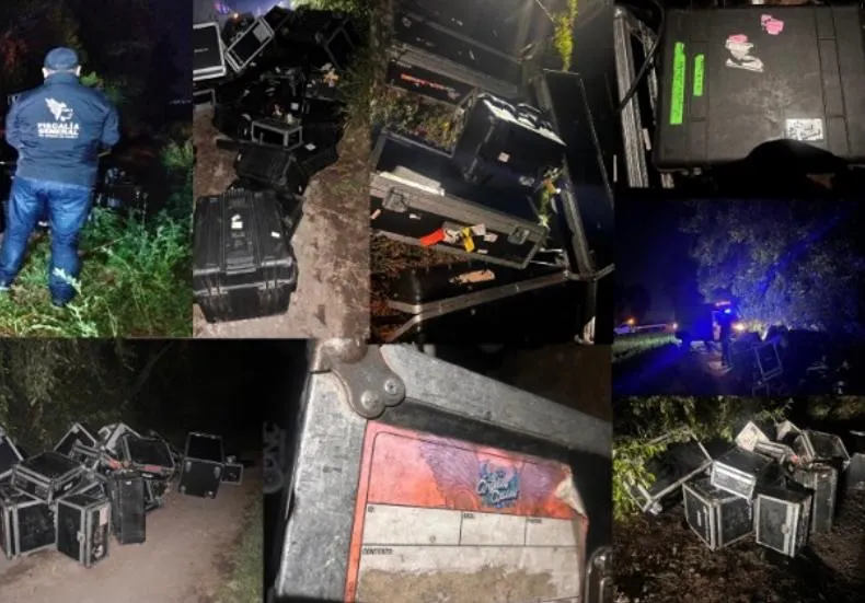 Recuperan equipo e instrumentos robados a Los Ángeles Azules