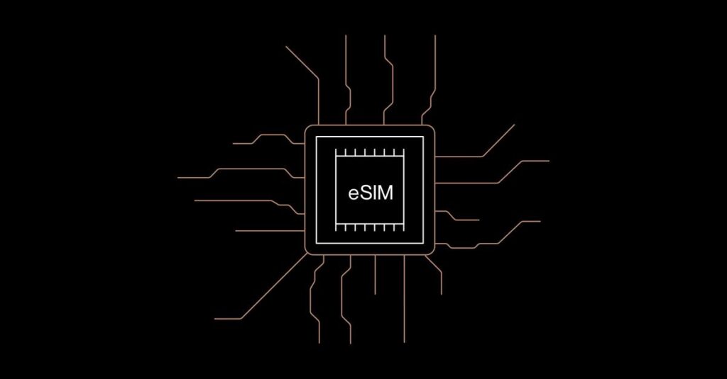 Representación artística de un eSIM