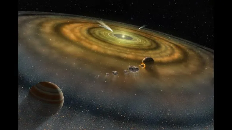 Representación artística del Planeta Nueve