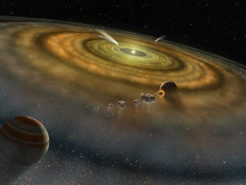 Representación artística del Planeta Nueve