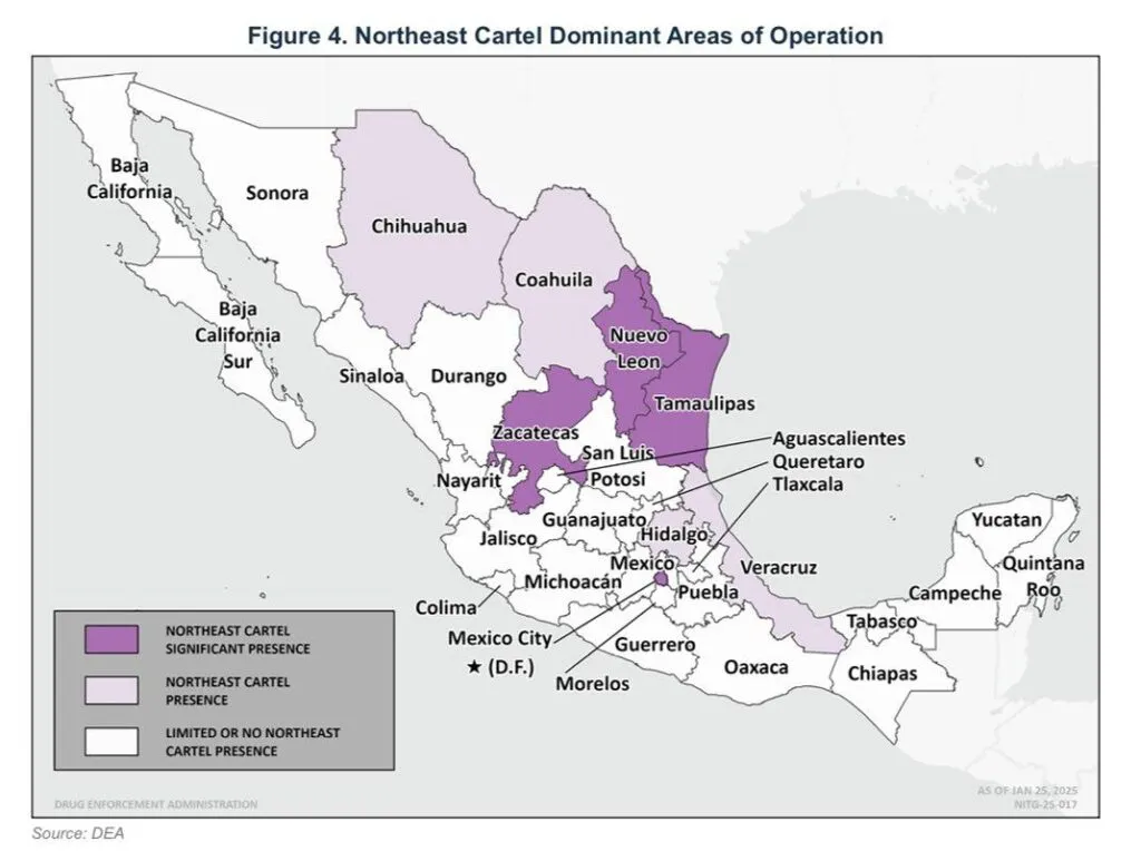 revelan puntos de operación en México de cárteles