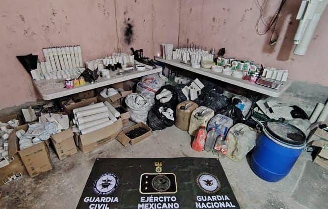 SSP desmantela bodega para fabricación de artefactos explosivos en Apatzingán-1