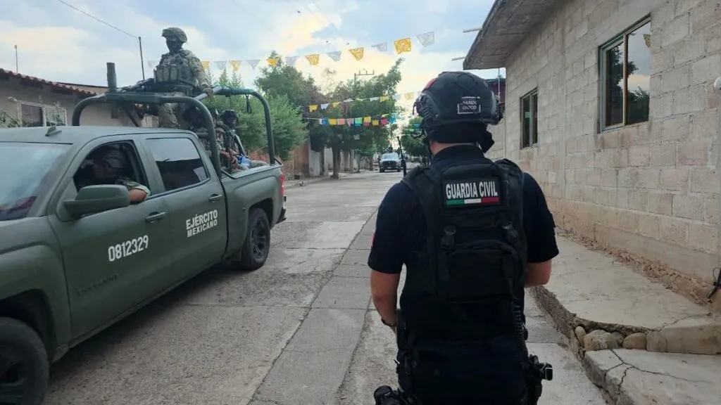 SSP refuerza presencia operativa interinstitucional en Tuzantla, con Defensa, FGR, FGE y Guardia Nacional