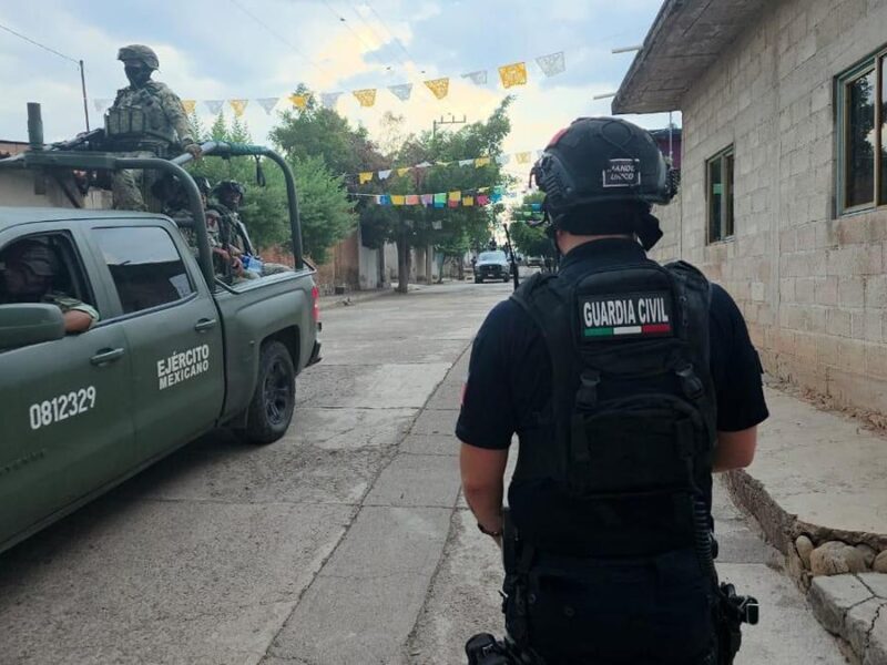 SSP refuerza presencia operativa interinstitucional en Tuzantla, con Defensa, FGR, FGE y Guardia Nacional