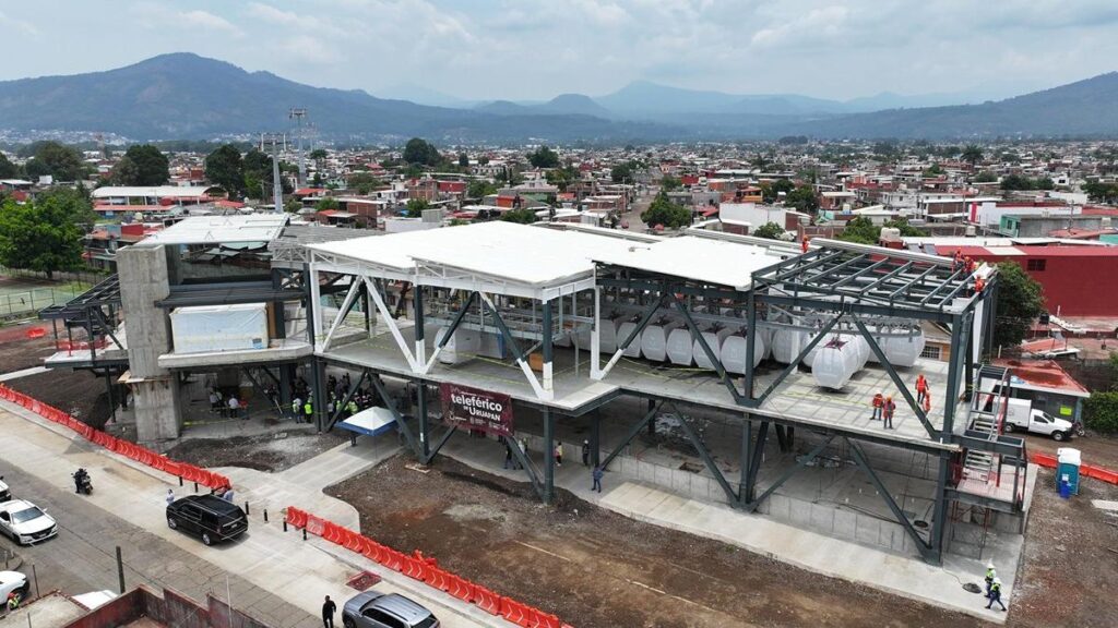 teleférico de Uruapan; quedará listo este año: Bedolla