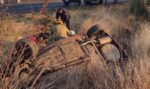 Vuelca auto en la Morelia-Pátzcuaro; hay un herido