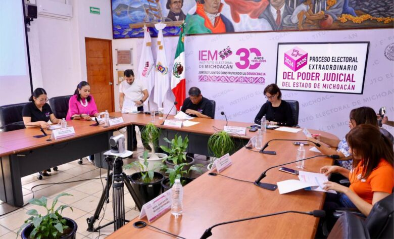 9 Comités Distritales del IEM concluyen cómputos de elección judicial Michoacán para los diferentes cargos