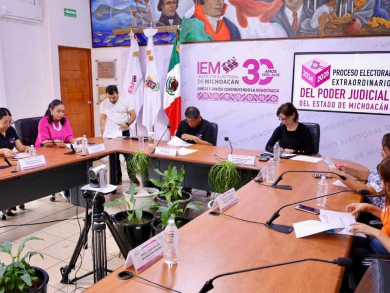 9 Comités Distritales del IEM concluyen cómputos de elección judicial Michoacán para los diferentes cargos