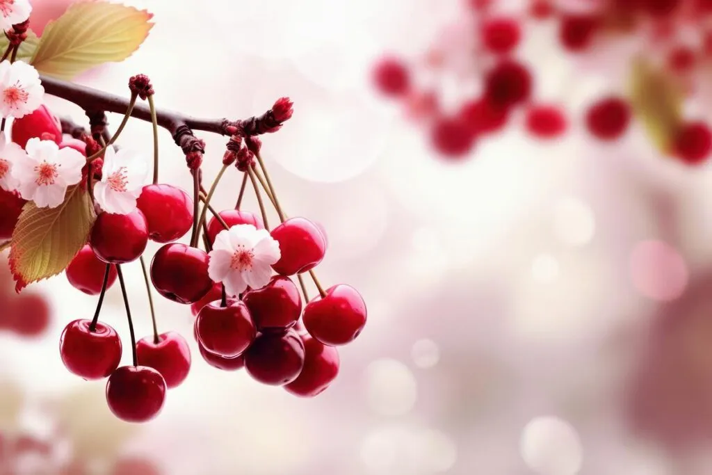 Acercamiento de un cerezo japonés