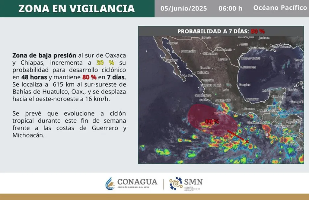 Activan alerta el Pacífico mexicano por “Bárbara”