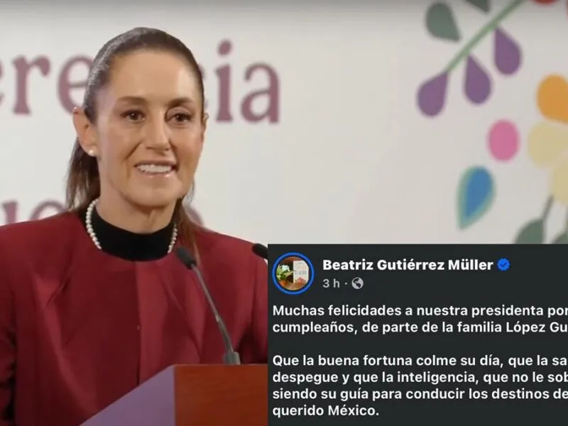 agradece felicitación: Sheinbaum ante mensaje de Beatriz Gutiérrez