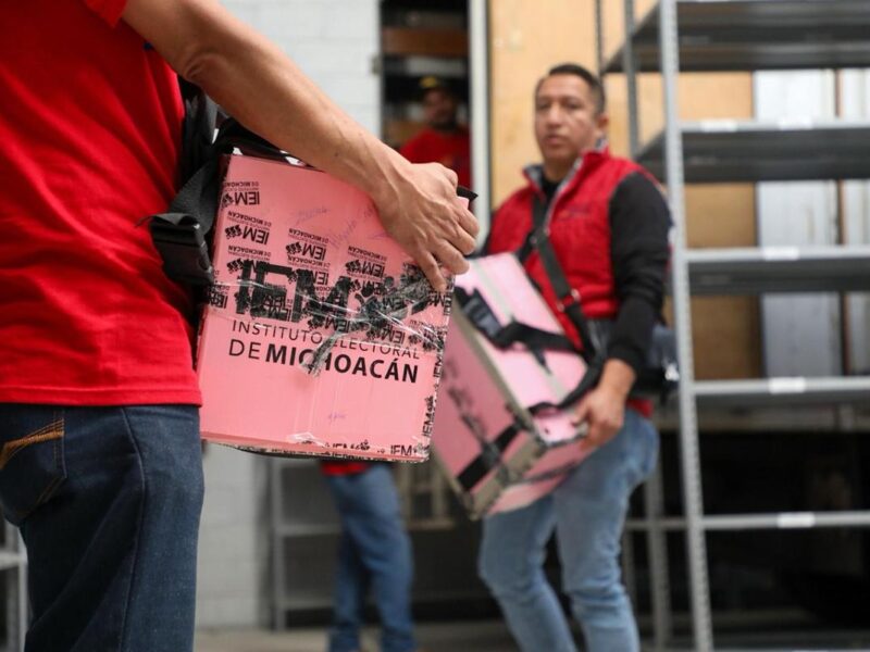 Arriban 6,447 Paquetes Electorales a la bodega central del IEM