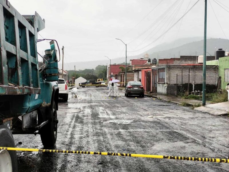 Asesinan a un hombre en Villas de la Loma en Morelia