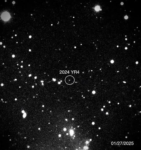 asteroide 2024 YR4 aumenta posibilidad de impacto contra la luna