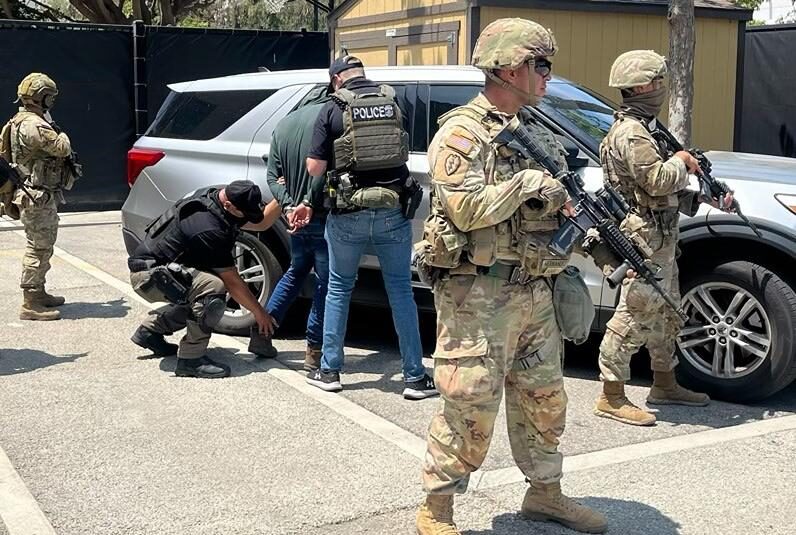 autorizan a la Guardia Nacional Los Ángeles detener temporalmente a civiles durante protestas