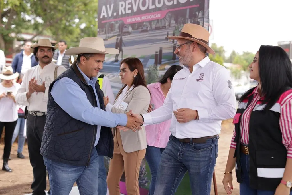Bedolla continúa modernización de la avenida Revolución en Uruapan-1