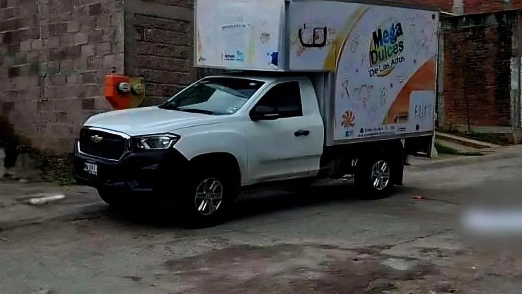 Camioneta repartidora que atropelló a un menor en La Piedad